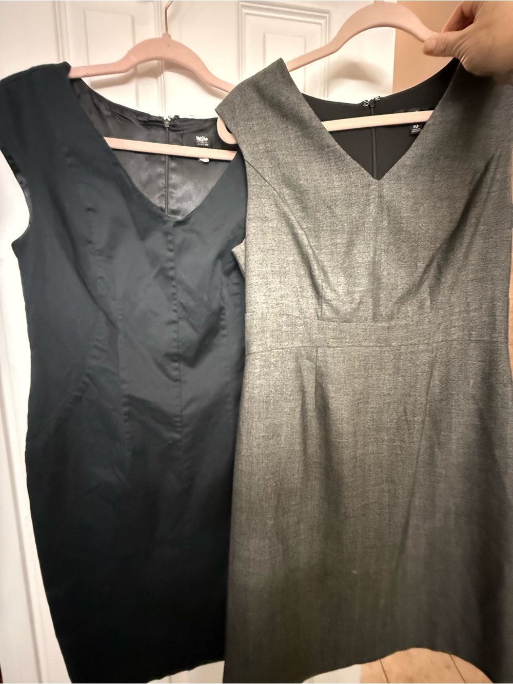 Lot of 2 Mossimo Supply Co. Sleeveless Sheath Dresses both size 10 (0225)